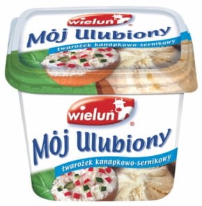 Wieluń Mój Ulubiony Twarożek kanapkowo-sernikowy 450 g 5b7d8c2822ee21c880e36b987d34ac7f