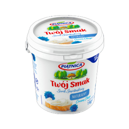 Piątnica Serek śmietankowy Twój Smak 1 kg Piątnica Serek śmietankowy Twój Smak naturalny 1 kg
