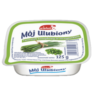 Wieluń Twaróg Kanapkowy Ulubiony 125 g Szczypiorek