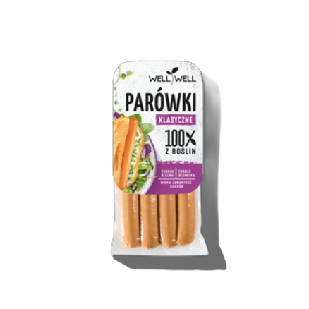 Well Well Parówki sojowe classic 200 g Well Well Parówki sojowe classic 200 g