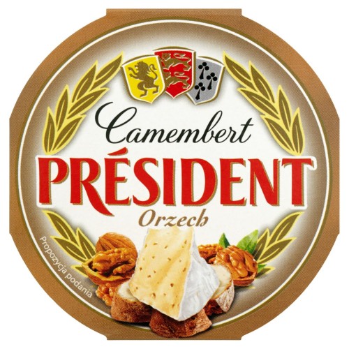 Président Camembert Orzech Ser 120 g 6ea63ae9e064efe9b1c71a1b2634177e