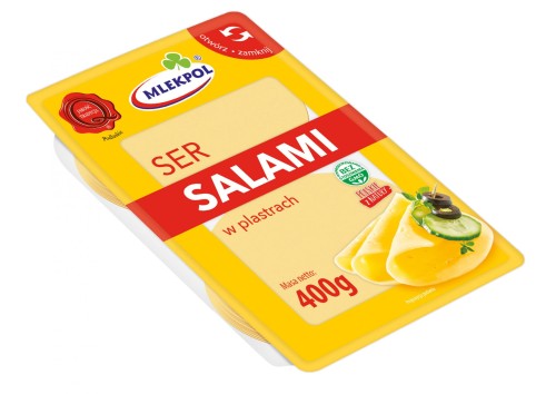 Mlekpol Ser Salami plastry 400 g f6f099a1285d320e308813ad50ff2a63
