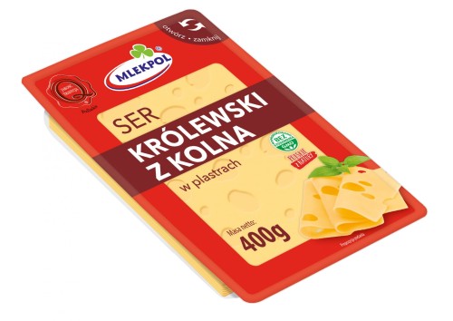 Mlekpol Ser Królewski z Kolna plastry 400 g edc3603ab8b77da0b315689f3df46805