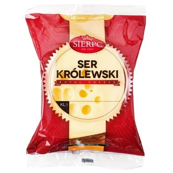 Sierpc Ser Królewski Kostka 250 g 44d41ee49d219b33d8463ffb5b8d33ba