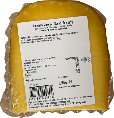 Ser Landana Gouda Jersey Mocno Dojrzały 180G