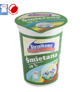 Strzałkowo Śmietana ukwaszona 18% 400 g
