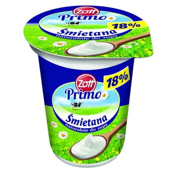 Primo Śmietana 18% 330 g 77528cdd4a03e9e4aa74d87b7c5c45cc