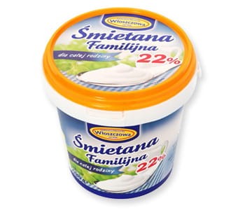 Włoszczowa Śmietana 22% 1 kg eb03fbbf453afae7a5093ce4ec931abf
