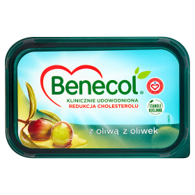 Benecol z oliwą z oliwek Tłuszcz do smarowania z dodatkiem stanoli roślinnych 400 g 18415e021967ca6f0b38caf39bbdc440