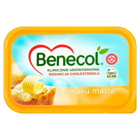 Benecol Margaryna roślinna z dodatkiem stanoli roślinnych o smaku masła 400 g 004e88a4d3e5b50485a2af19ed5e1978