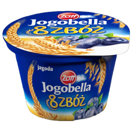 Zott Jogobella 8 zbóż Jogurt Jagoda 150 g Zott Jogobella 8 zbóż Jogurt Jagoda 150 g