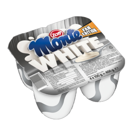 Zott Deser Mleczny Monte White 4 x 100 g Zott Deser Mleczny Monte White 4 x 100 g