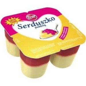 Zott Serduszko pudding malinowy 500 g