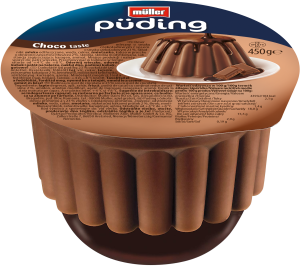 Müller Puding czekoladowy z sosem o smaku czekolady 450 g