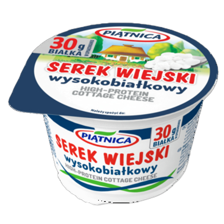 Piątnica Serek Wiejski Wysokobiałkowy 200 g Piątnica Serek Wiejski Wysokobiałkowy 200 g