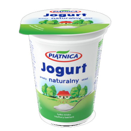 Piątnica Jogurt 2% 330 g Piątnica Jogurt naturalny 2% 330 g