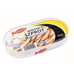 Szprot podwędzany w oleju winter Graal 170 g