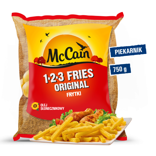Mrożonka McCain 1,2,3 Fries Original Frytki proste 750 g 6ae2129f7eec8b596f72c4d5c1fe6802