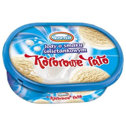 Koral Lody śmietankowe kolorowe lato 1 l Koral Lody śmietankowe kolorowe lato 1L