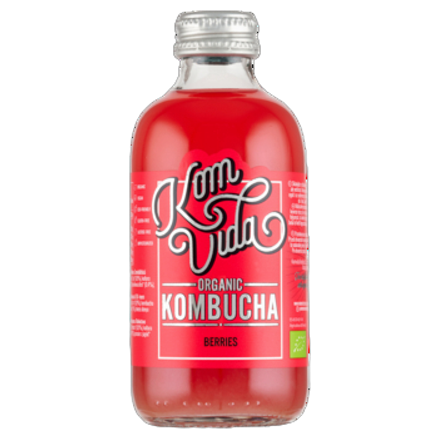 Komvida Organic Kombucha Berryvida - Czerwone Owoce 250 ml Komvida Organic Kombucha Berryvida - Czerwone Owoce 250 Ml