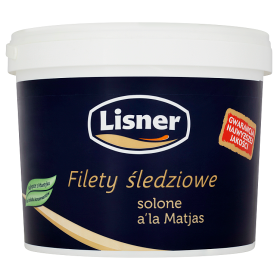 Lisner Filety śledziowe solone a'la Matjas 5 kg b3026643ad2c9c6efd521b6a0316d5ea