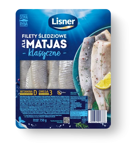 Lisner Matjas filety śledziowe w oleju 750 g