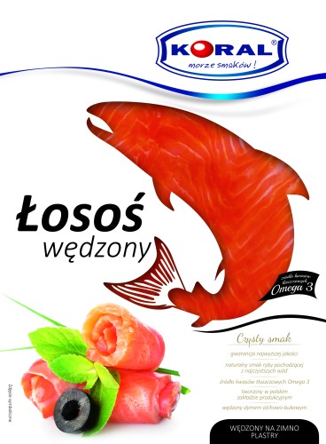 Koral łosoś wędzony plastry 100 g