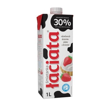 Śmietanka Uht Łaciata 30% Karton 1 l 0233fe127b709924667639bb27589d0f