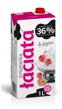 Łaciate Łaciata Śmietanka UHT 36% 1 l a558313b8d210acfc0db274d6be59cd9