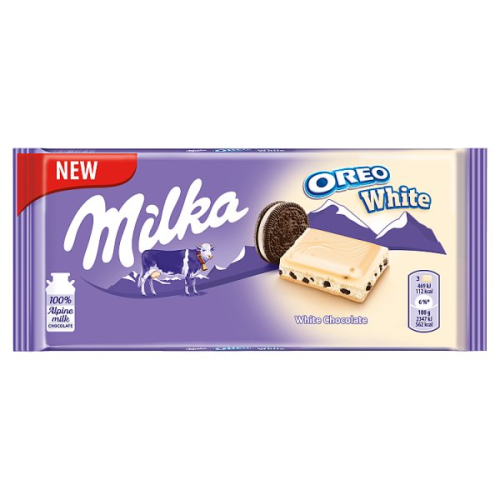 Milka Biała czekolada Oreo White 100 g 923ba43fc7bb543549d4764abc675cbc