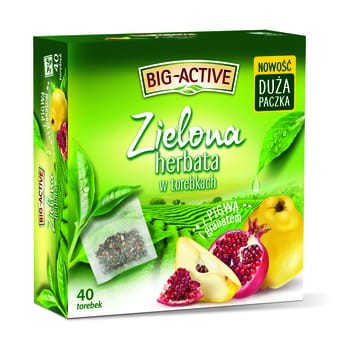 Big-Active Herbata Zielona Pigwa Z Granatem 40Tb 1.5 g b7ca5822c344e4bc3886915d3cd54eba