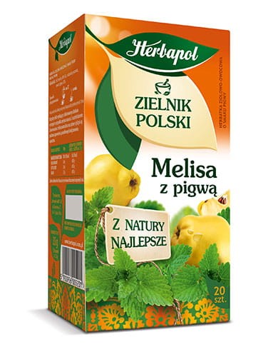 Herbapol Herbata Melisa z pigwą 20 saszetek 35 g 670e5080fcd1b211345071a75f1af42d
