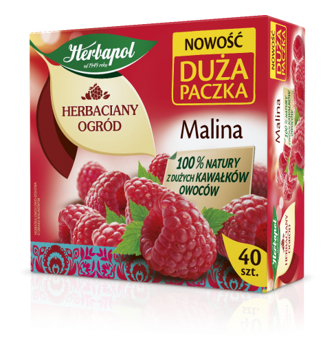 Herbaciany Ogród herbatka owocowa malina Rodzinna Paczka 40tb/108g