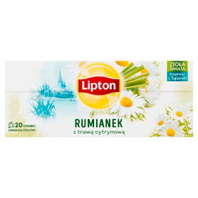 Lipton Herbatka ziołowa rumianek z trawą cytrynową 20 g 20 torebek