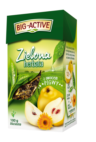 Big-Active Herbata zielona z owocem pigwy 100 g