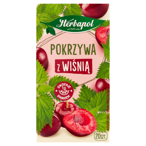 Herbapol Herbatka ziołowo-owocowa pokrzywa z wiśnią 30 g 20 x 1,5 g 7d23ce3c60bd4d40fcfa3022c8c38200