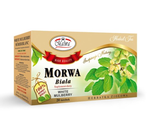 Malwa Herbatka ziołowa Morwa Biała 20 x 1,5 g e6156076777205c17c61ba899977c631