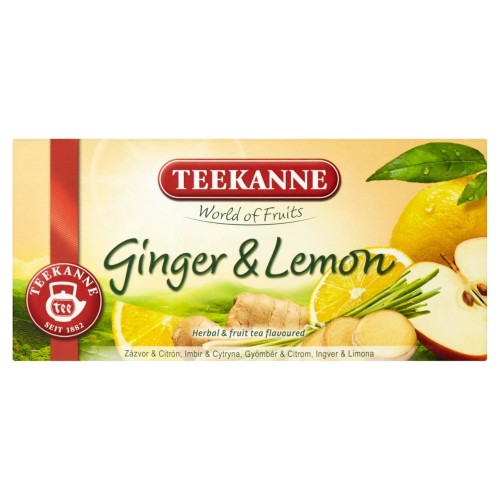 Teekanne World of Fruits Ginger and Lemon Mieszanka herbatek ziołowych i owocowych 35 g 20 torebek e7103c2a26cbc8b5e0cad6fc30ee0899