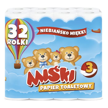 Miśki papier toaletowy 3w 32r ba9a9f0b178cfaba33011becabe22eee