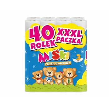 Miśki papier toaletowy 40 szt. 13e4c5688656cde3134f35168e1f8137