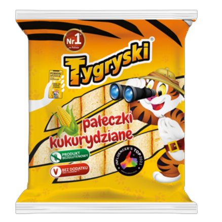 Tygryski pałeczki kukurydz 50 g Tygryski pałeczki kukurydz 50g