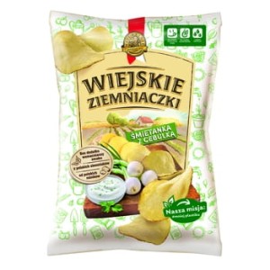 Wiej ziem chips śmiet ceb 130 g
