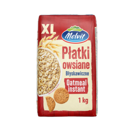 Mel.Płatki owsiane błyskaw.1 kg Mel.Płatki owsiane błyskaw.1kg