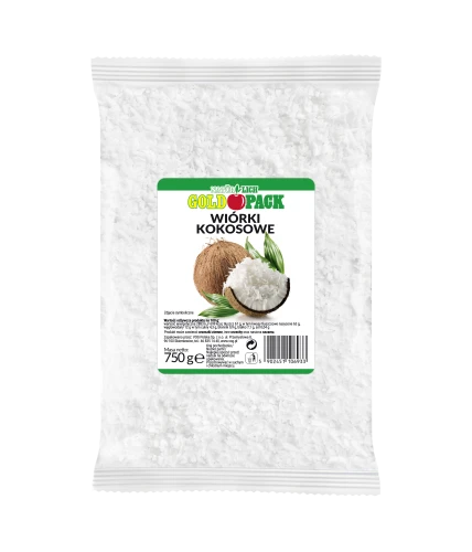 Goldpack wiórki kokosowe 750 g Goldpack wiórki kokosowe 750g