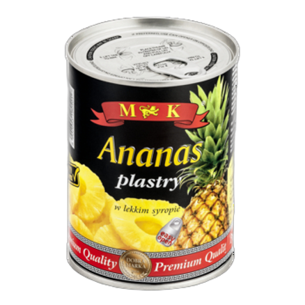 Mk.Ananas plastry 565 g Mk.Ananas plastry 565g