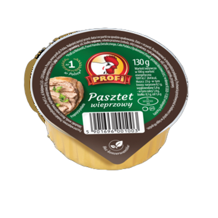 Profi pasztet wieprzowy 130 g Profi pasztet wieprzowy 130g