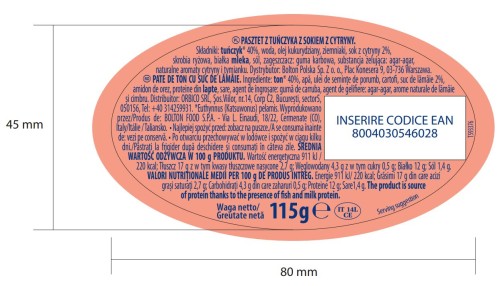 Rm.Pasztet z tuńczyka cyt.115g