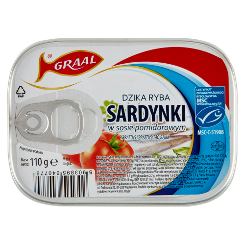 Graal sardynki sos pom. 110g