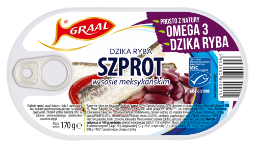Graal szprot sos meksyk 170g