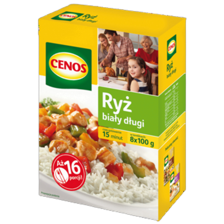 Cen.Ryż biały długi 800 g Cen.Ryż biały długi 100gx8